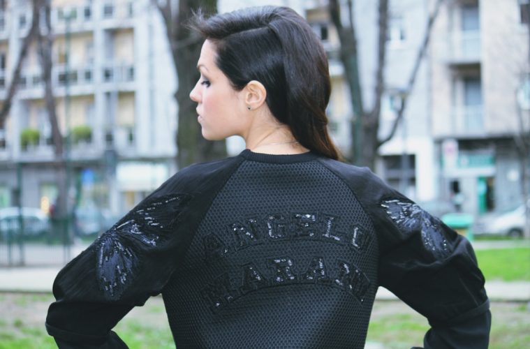 The Style Pusher Lavinia Biancalani wearing Angelo Marani Milan Fashion Week Fashion Blogger