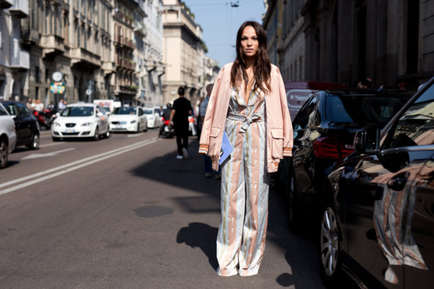 Lavinia Biancalani, Milan Fashion Week, Giorgia Fiore, pajama fashion trend, how to wear pajama