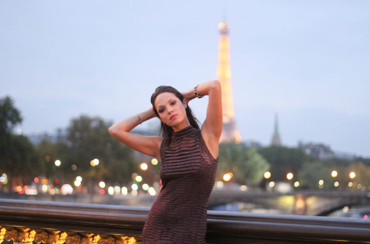 Lavinia Biancalani, Eiffel Tour, Missoni, Paris Fashion Week, Paris at night