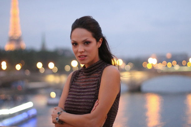 Lavinia Biancalani, Eiffel Tour, Missoni, Paris Fashion Week at night