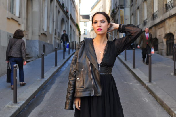 lavinia biancalani, diesel black gold, paris fashion week street style