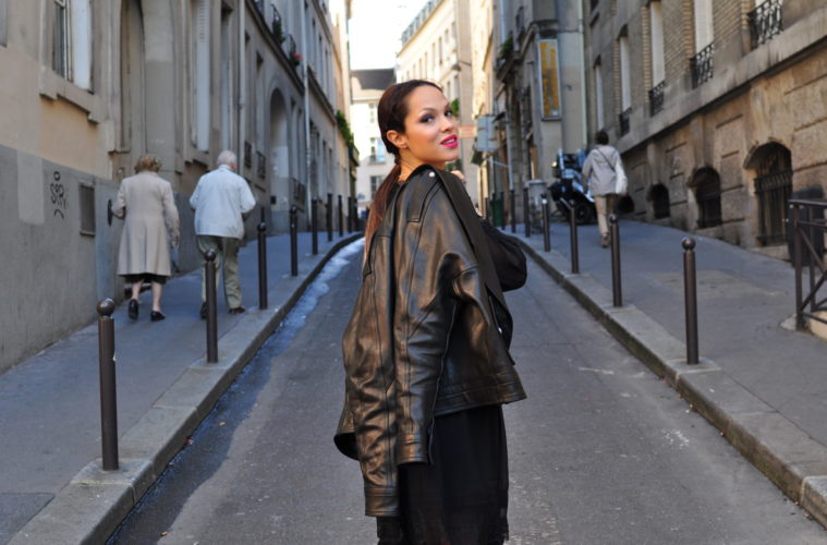 lavinia biancalani, diesel black gold, paris fashion week street style