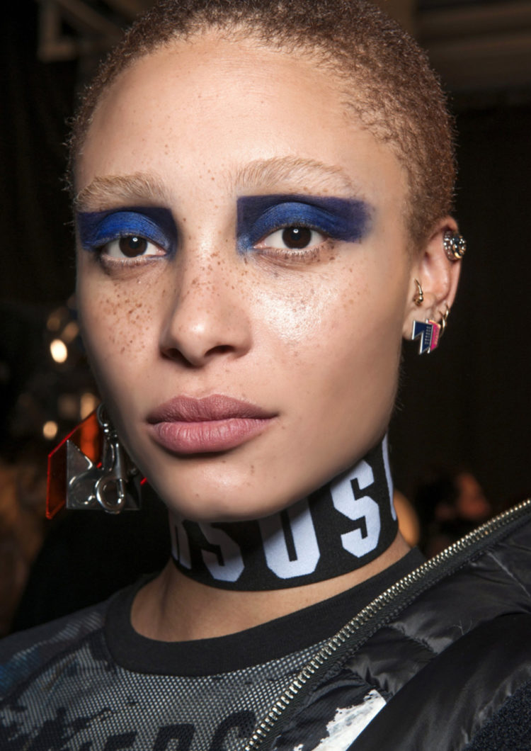 beauty, make up, hair, blu, color, fall 1017, bianca balzano, fall winter 2017, autunno inverno 2017